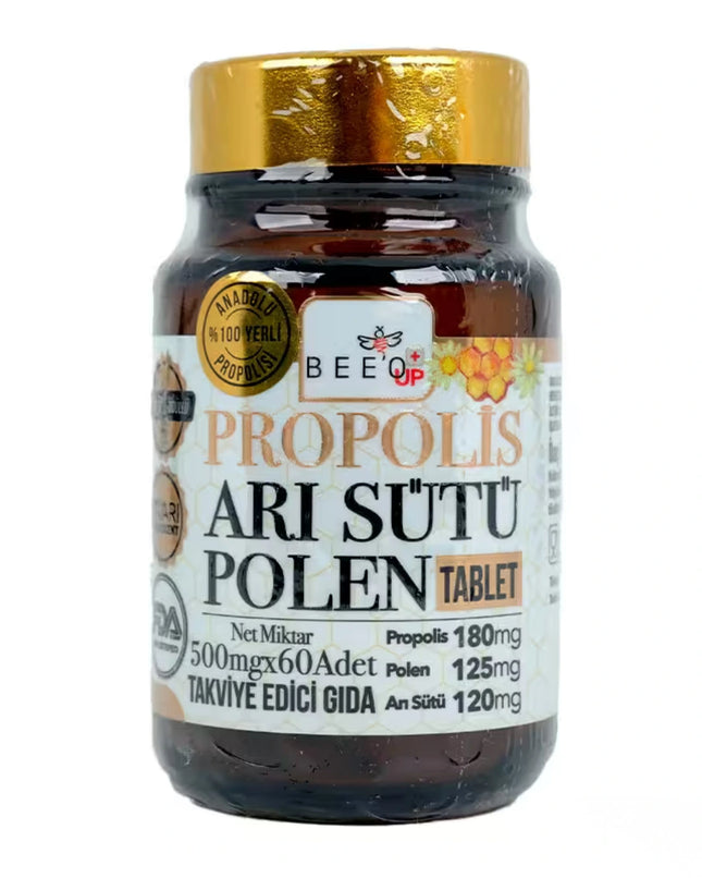 Bee'o UP Propolis Arı Sütü Polen 60 Tablet