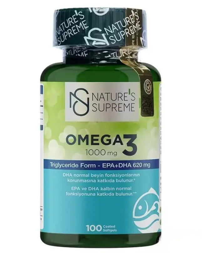 Nature's Supreme Omega 3 1000 mg 100 Kapsül