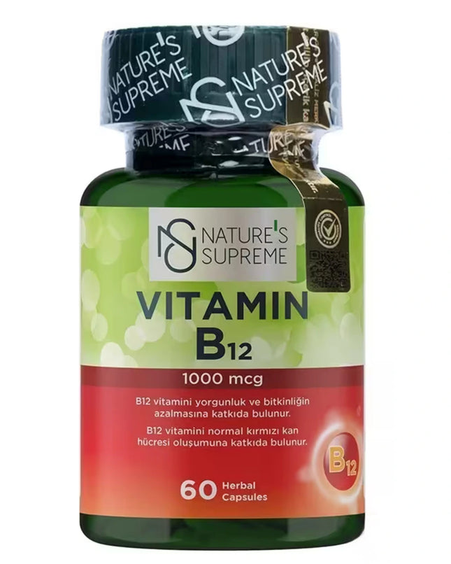 Nature's Supreme Vitamin B12 1000 Mcg 60 Kapsül