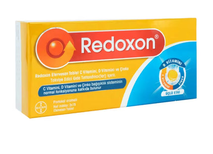 Redoxon 3'lü Etki C D Vitamini ve Çinko 30 Efervesan Tablet