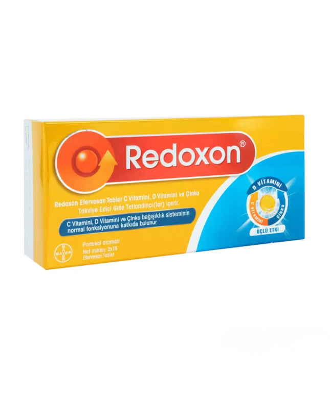 Redoxon 3'lü Etki C D Vitamini ve Çinko 30 Efervesan Tablet