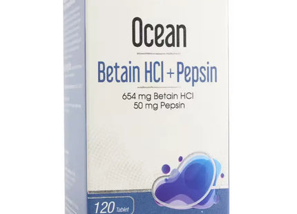 Ocean Betain HCI + Pepsin 120 Tablet