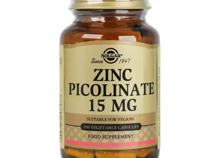 Solgar Zinc Picolinate 15 Mg 100 Kapsül