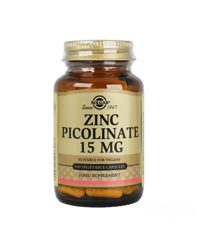 Solgar Zinc Picolinate 15 Mg 100 Kapsül