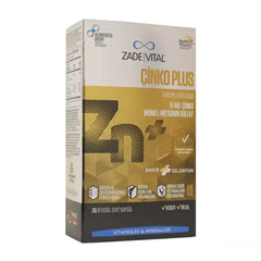 Zade Vital Çinko Plus 15 mg 30 Kapsül