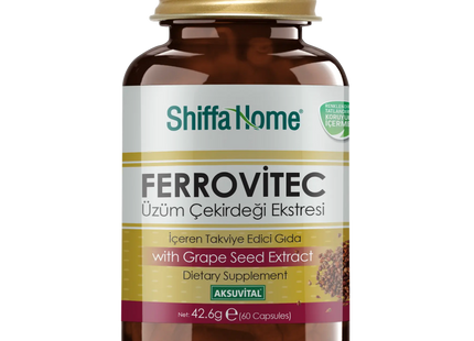Shiffa Home Ferrovitec Üzüm Çekirdeği Ekstresi 60 Kapsül