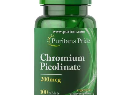 Puritan's Pride Chromium Picolinate 200 Mcg 100 Tablet